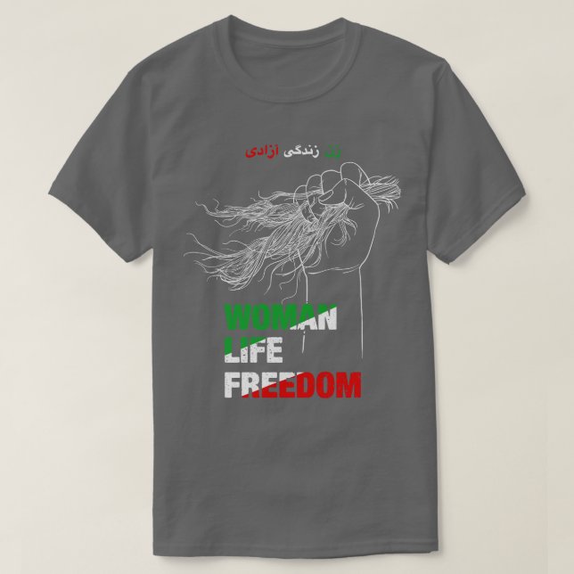 T-shirt Femmes Liberté Libre droits des femmes iraniennes (Design devant)