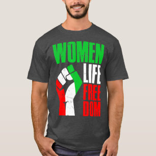T-shirt Femmes Liberté pour la vie Vintage Iran déstabilis
