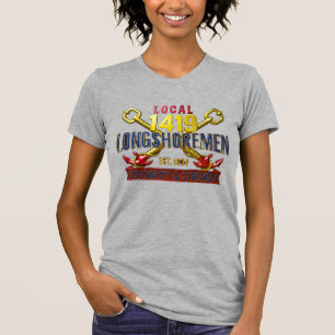 T-shirt Femmes Local 1419 Dockers Solidarité Vinta