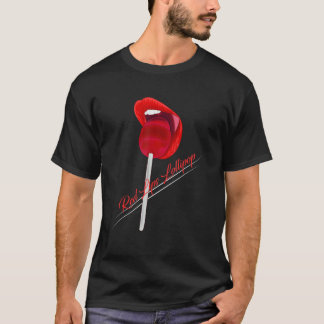 T-shirt Femmes Lollipop Lèvres Rouges Lolipop Lèvres Rouge