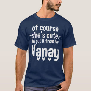 T-shirt Femmes Lucky d'être la meilleure nanay jamais gran