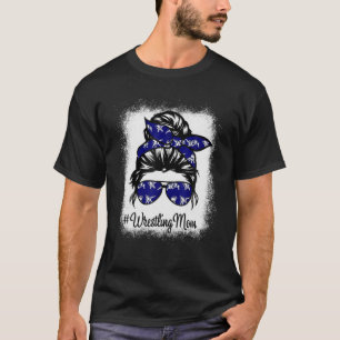 T-shirt Femmes luttant Maman Vie Fête des mères Bun Bl