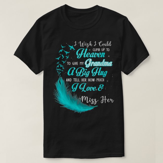 T-shirt Femmes Ma fille vit au paradis, j'aime et me manqu (Design devant)