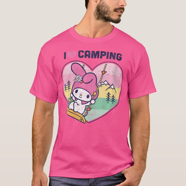 T-shirt Femmes Ma Mélodie J'Aime Camping (Devant)