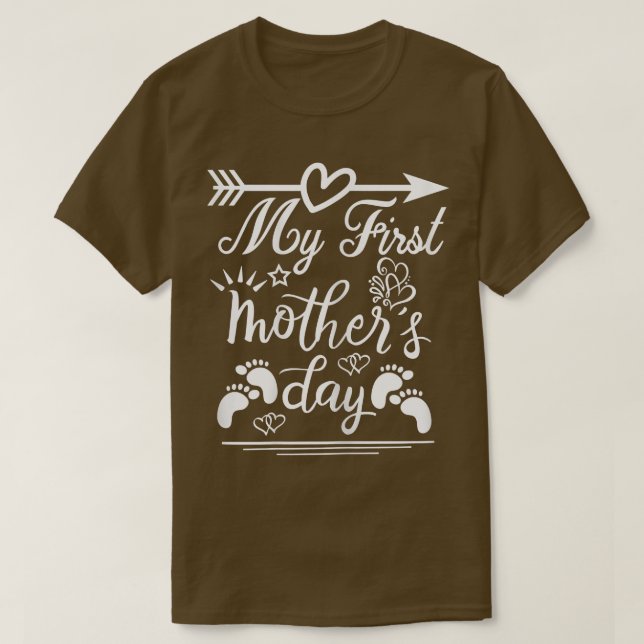 T-shirt Femmes Ma première mère Annonce de grossesse (Design devant)