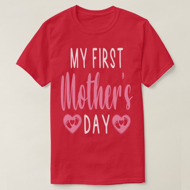 T-shirt Femmes Ma première mère Jour Faire-part de grosses (Design devant)