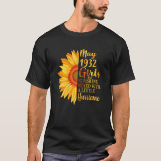 T-shirt Femmes Mai Filles 1932 90e anniversaire 90 ans