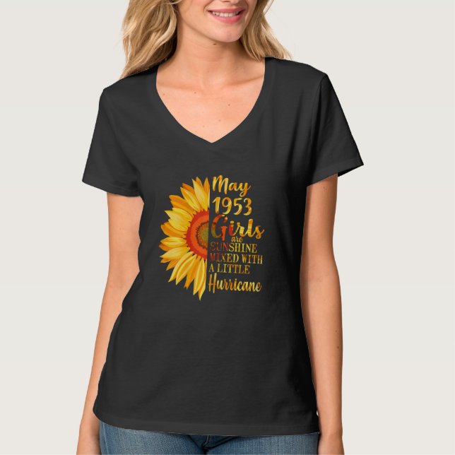 T-shirt Femmes Mai Filles 1953 69e anniversaire 69 ans (Devant)