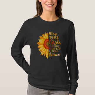 T-shirt Femmes Mai Filles 1982 40e anniversaire 40 ans