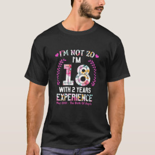 T-shirt Femmes Mai Filles 2001 20 Anniversaire 20 Annivers