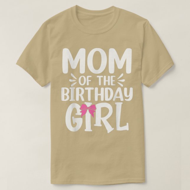 T-shirt FEMMES Maman de l'anniversaire Fille Amusante Mama (Design devant)