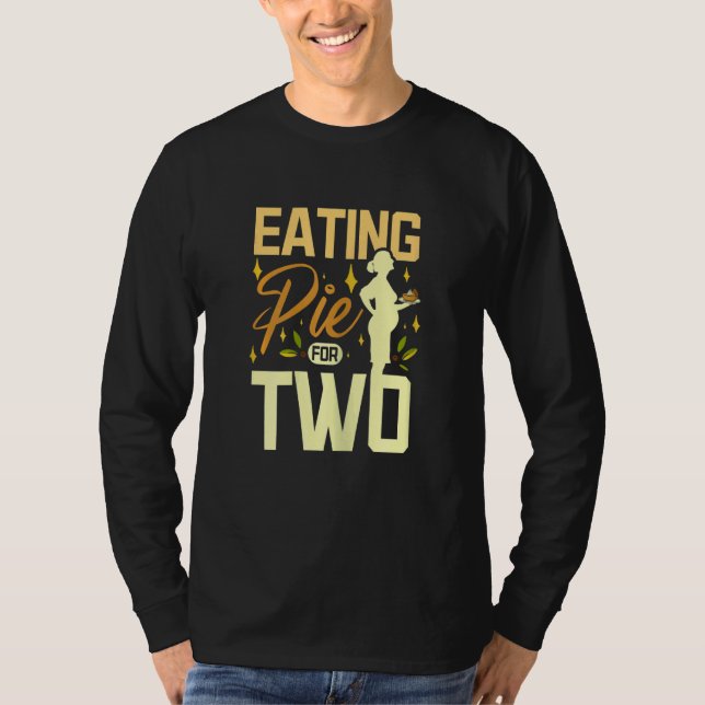 T-shirt Femmes mangeant une tarte pour deux (Devant)