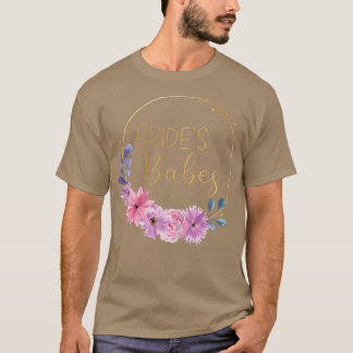 T-shirt Femmes mariées Babes Stag Party Mariage rose Fleur