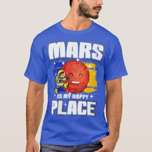 T-shirt Femmes Mars est mon joyeux endroit VNeck