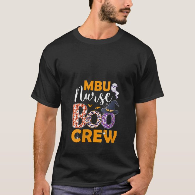 T-shirt Femmes MBU Nurse Boo Crew Éffrayant Boo Ghost Hall (Devant)