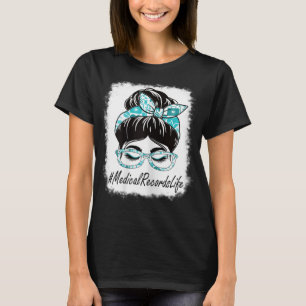 T-shirt Femmes Médicales Records Messy Bun Bleached World 
