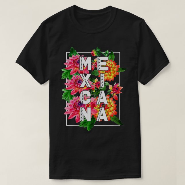 T-shirt Femmes Meicana Latina Fier Avec Dalia National Fl (Design devant)