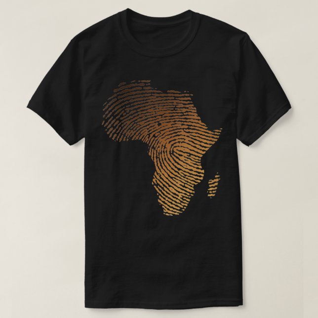 T-shirt Femmes Melanin Shades Afrique Carte Afrique ADN do (Design devant)