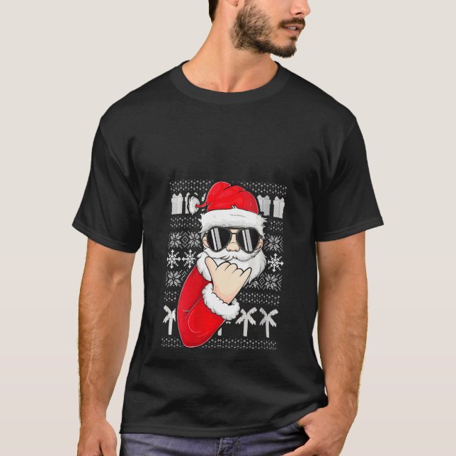 T-shirt Femmes Mele Kalikimaka Douleur moche Noël Sant (Devant)