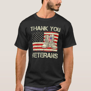 T-shirt Femmes Merci Anciens combattants Boots de combat J