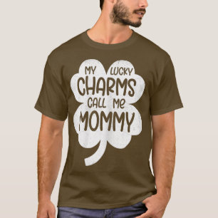 T-shirt FEMMES Mes Charms Chanceux M'Appelent Maman St pat