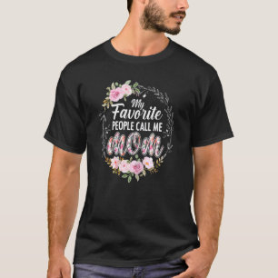 T-shirt Femmes Mes Favoris Appelez-Moi Maman 2022 Flower