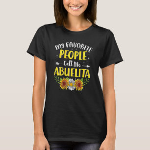 T-shirt Femmes Mes Favoris Les Gens M'Appelent Abuelita Su