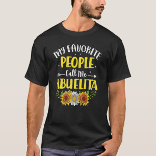 T-shirt Femmes Mes Favoris Les Gens M'Appelent Abuelita Su
