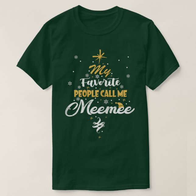T-shirt Femmes Mes Favoris Les Gens M'Appelent Meemee Gran (Design devant)