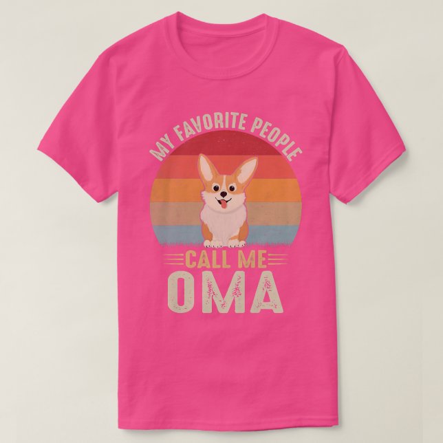 T-shirt Femmes Mes Favoris Les Gens M'Appelent Oma Cute Co (Design devant)