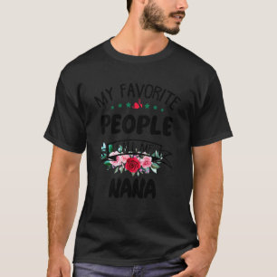 T-shirt Femmes Mes Gens Favoris M'Appelent Fleur Nana