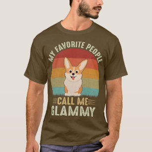 T-shirt FEMMES Mes Gens Favoris M'Appelent Glammy Cute Cor