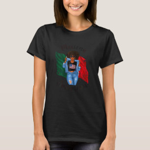 T-shirt Femmes Mexicain Américain Femmes Noires Femme Afro