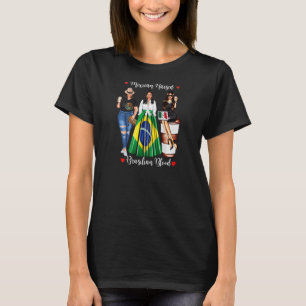 T-shirt Femmes Mexicaine Patrimoine Brésilien Né Au Mexiqu