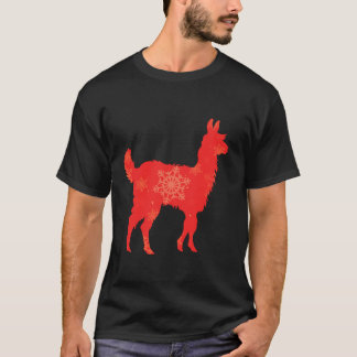 T-shirt Femmes mignonne Llama Lover Drôle hiver Holi de No
