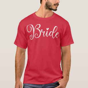 T-shirt Femmes Mignonne Mariée Drôle de Mariage et Enterre