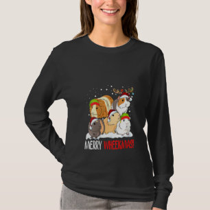 T-shirt Femmes mignonnes Guinée Chiens Noël Joyeux Noël Gu