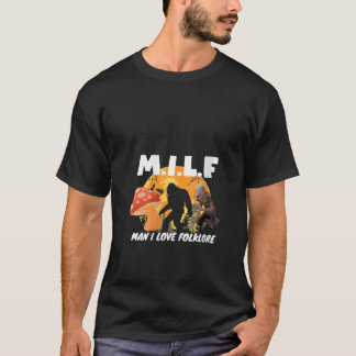 T-shirt FEMMES MILF Homme I Love Folklore V Cou