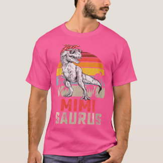 T-shirt Femmes Mimisaurus T Rex Dinosaur Mimi Saurus Famil