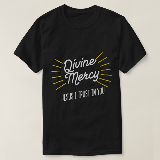 T-shirt Femmes Miséricorde Divine Jésus J'Ai Confiance En  (Design devant)
