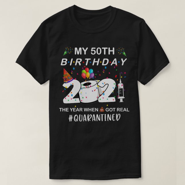 T-shirt Femmes Mon 50e Anniversaire 2021 L'année quand Rea (Design devant)