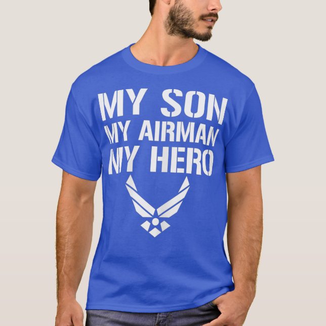 T-shirt FEMMES Mon Fils Mon Airman Mon Héros Famille Paren (Devant)