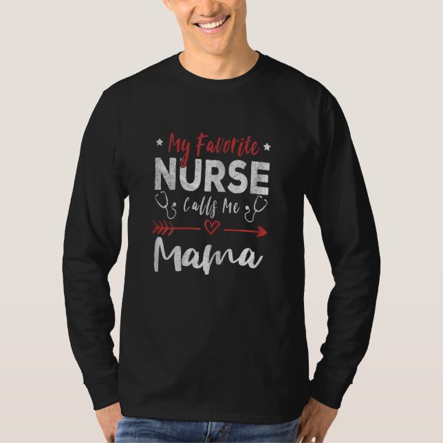 T-shirt Femmes Mon Infirmière Préférée M'Appelle Maman Inf (Devant)