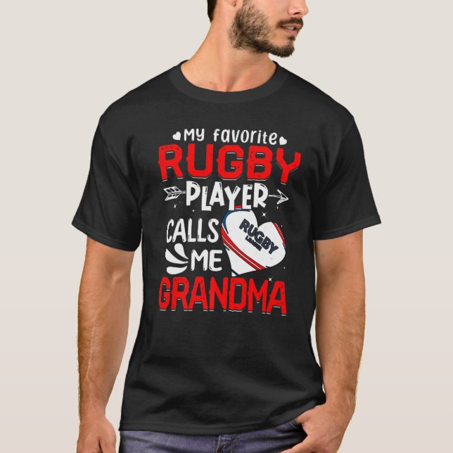 T-shirt Femmes Mon Joueur De Rugby Préféré M'Appelle Grand (Devant)