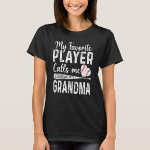 T-shirt Femmes Mon Joueur Favori M'Appelle Grand-Mère Base