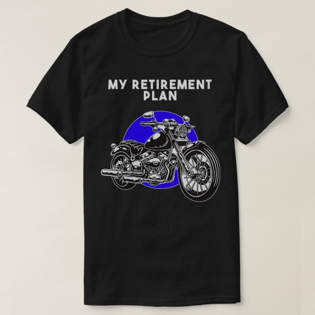 T-shirt Femmes Mon Régime De Retraite Biker Présente M Ret (Design devant)