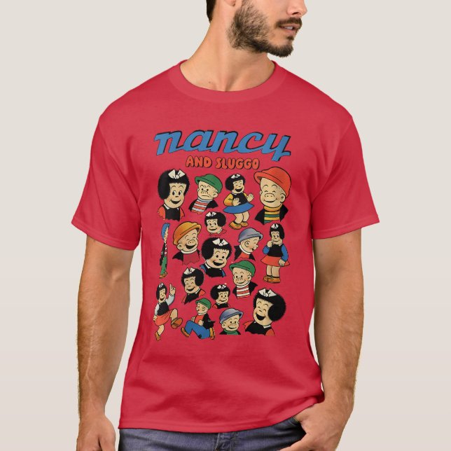 T-shirt Femmes Nancy et Sluggo Comic Multiples de Nancy a (Devant)