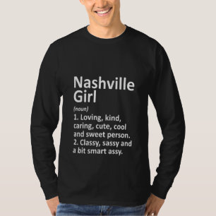 T-shirt Femmes Nashville Girl Ga Georgia Funny City Home R