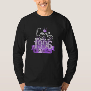 T-shirt Femmes Nées En 1996 I Élégant Violet Noir Soirée O