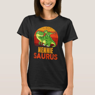 T-shirt Femmes Nenniesaurus Rex Dinosaur Fête des mères Fa